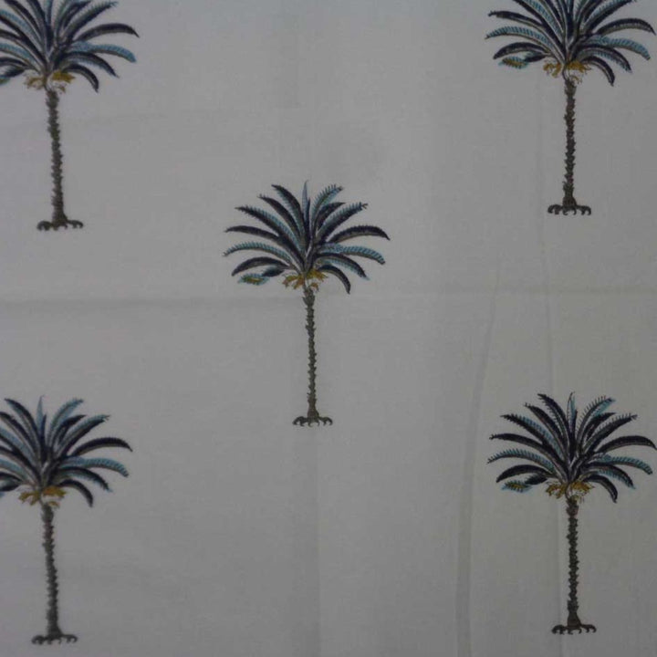 Blue Palm Napkins - Set of 4