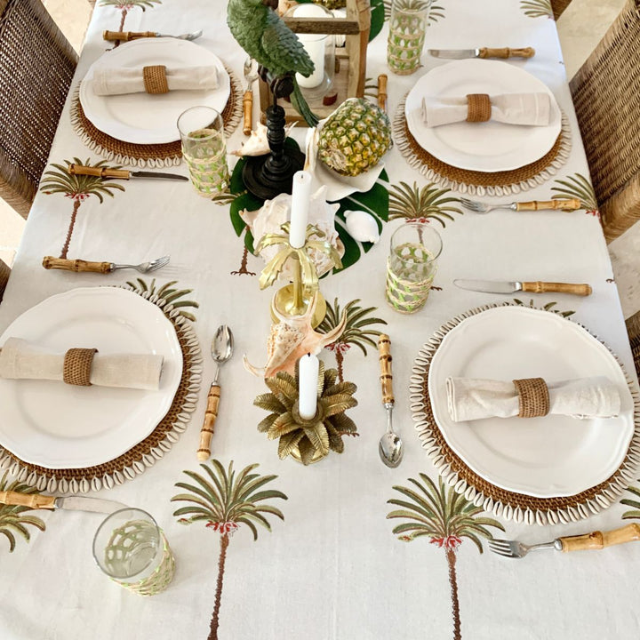 Tropical Tablecloth - Palm Tree Green